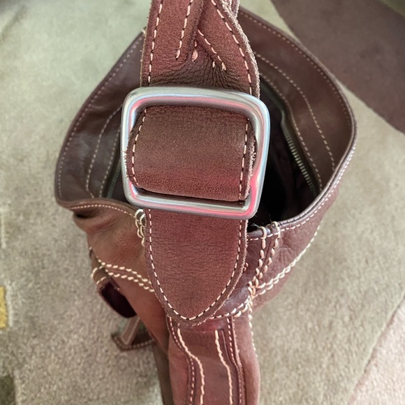 Fossil brown leather satchel, gently used - Picture 2 of 6